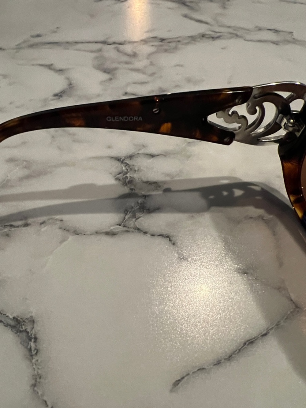 Brighton Glendora Tortoiseshell Oval Women’s Sunglasses - Brown Lenses - Picture 6 of 6
